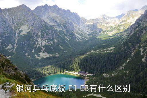 银河乒乓底板 E1 E3有什么区别